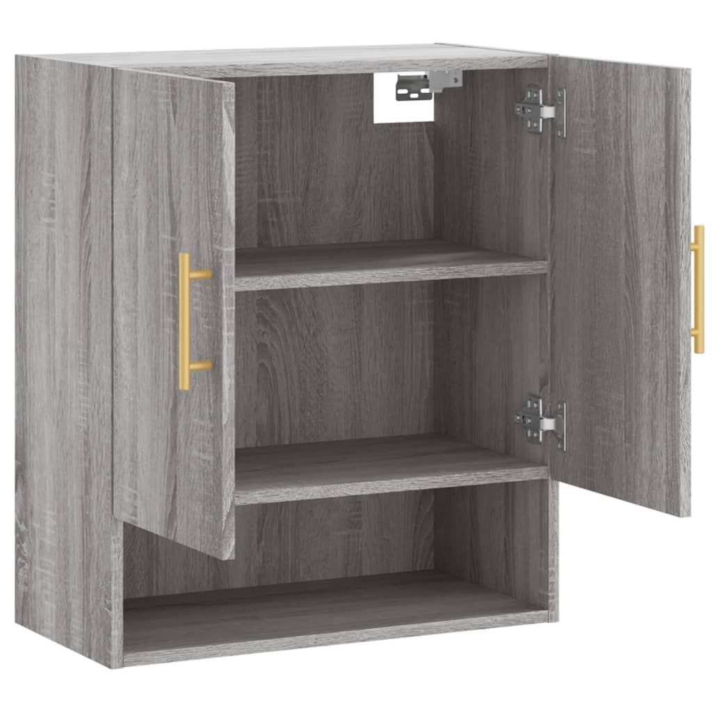 Armoire murale sonoma gris 60x31x70 cm bois d'ingénierie