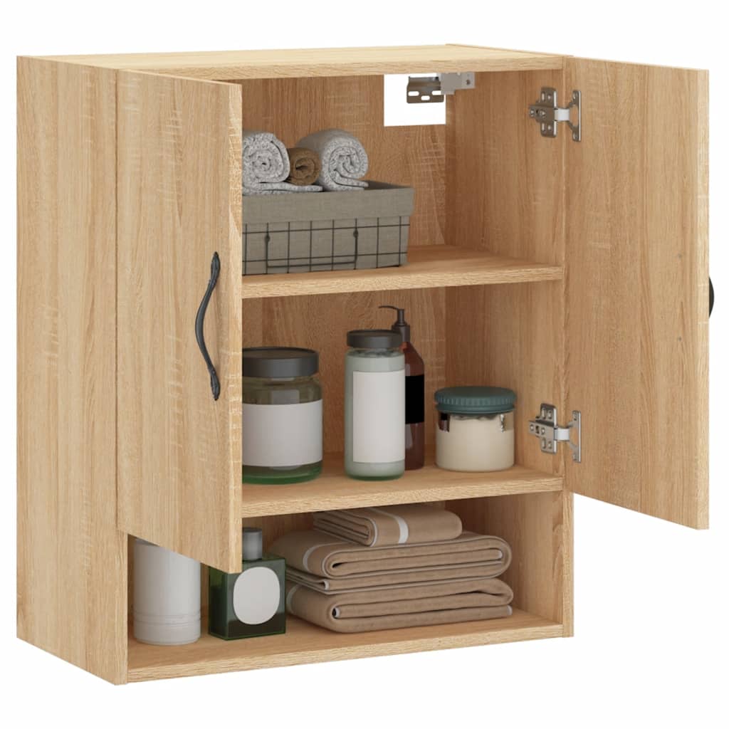 Armoire murale chêne sonoma 60x31x70 cm bois d'ingénierie