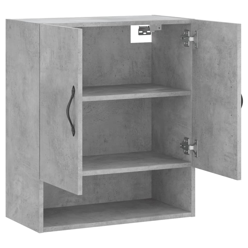 Armoire murale gris béton 60x31x70 cm bois d'ingénierie