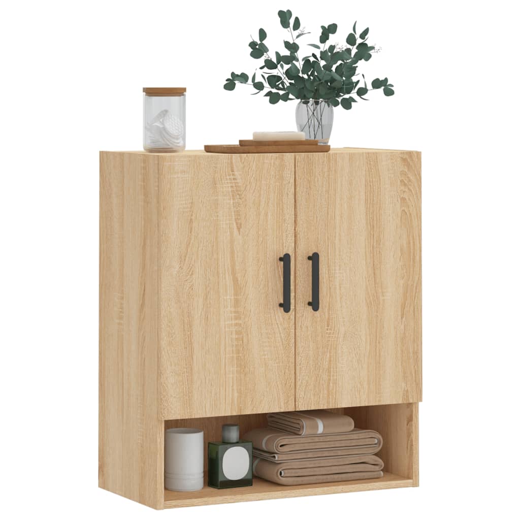 Armoire murale chêne sonoma 60x31x70 cm bois d'ingénierie