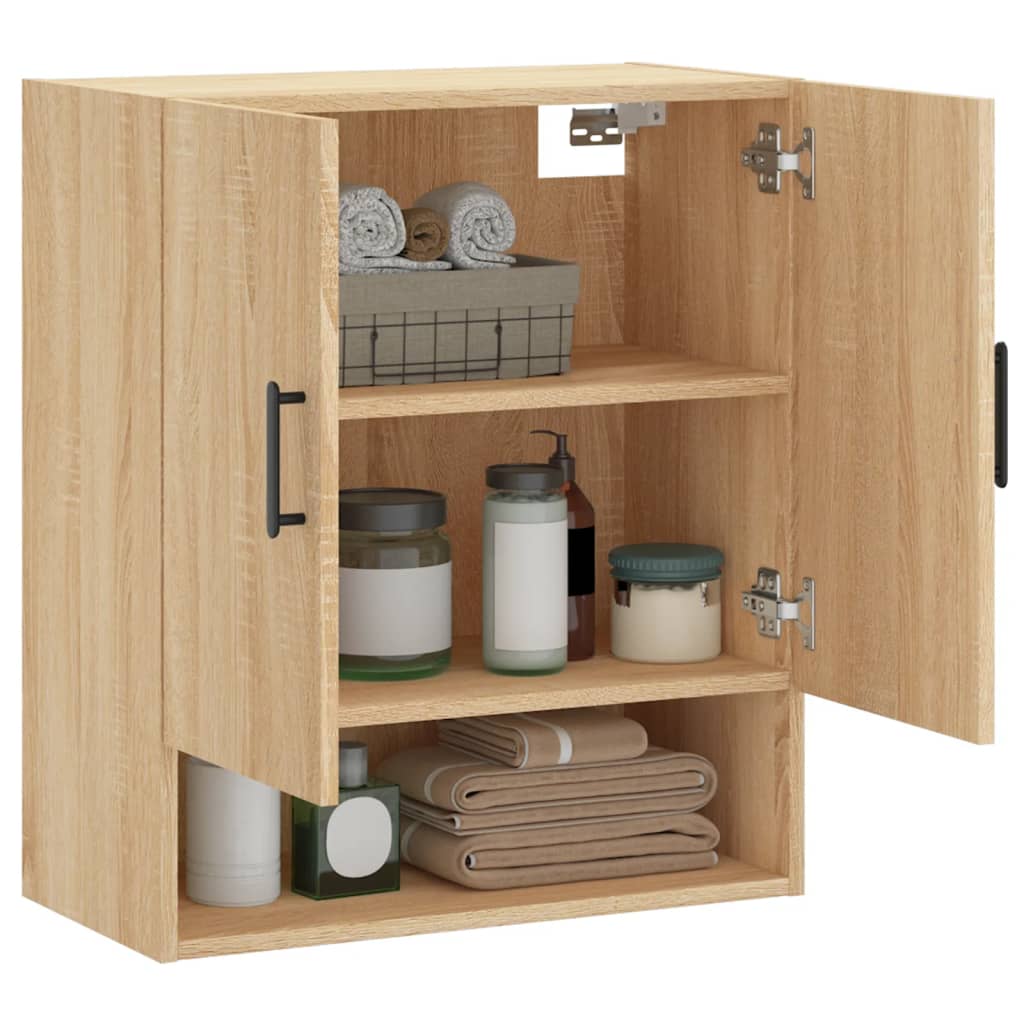Armoire murale chêne sonoma 60x31x70 cm bois d'ingénierie