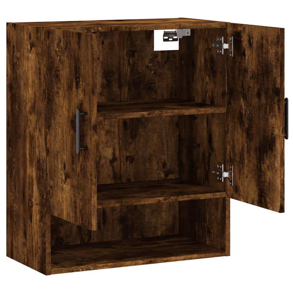 Armoire murale chêne fumé 60x31x70 cm bois d'ingénierie