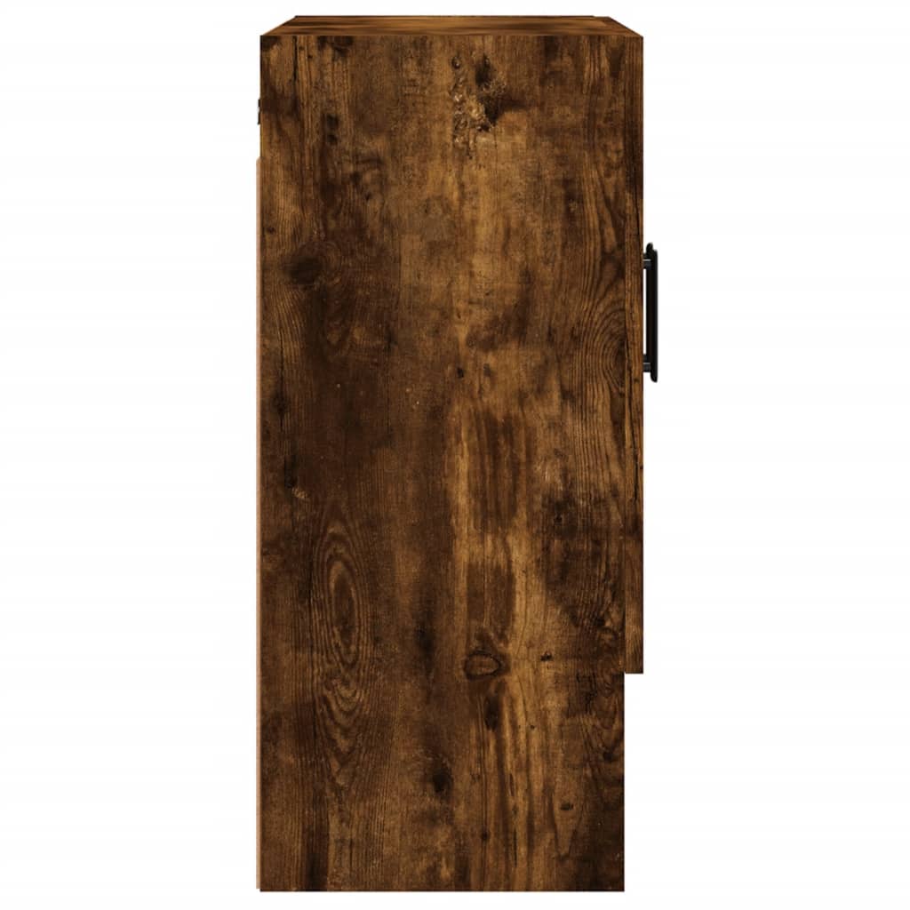 Armoire murale chêne fumé 60x31x70 cm bois d'ingénierie