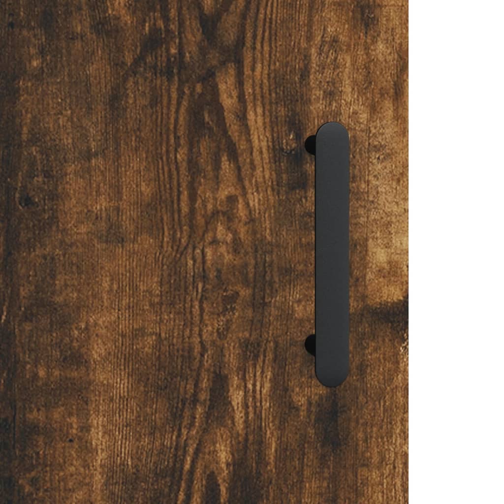 Armoire murale chêne fumé 60x31x70 cm bois d'ingénierie