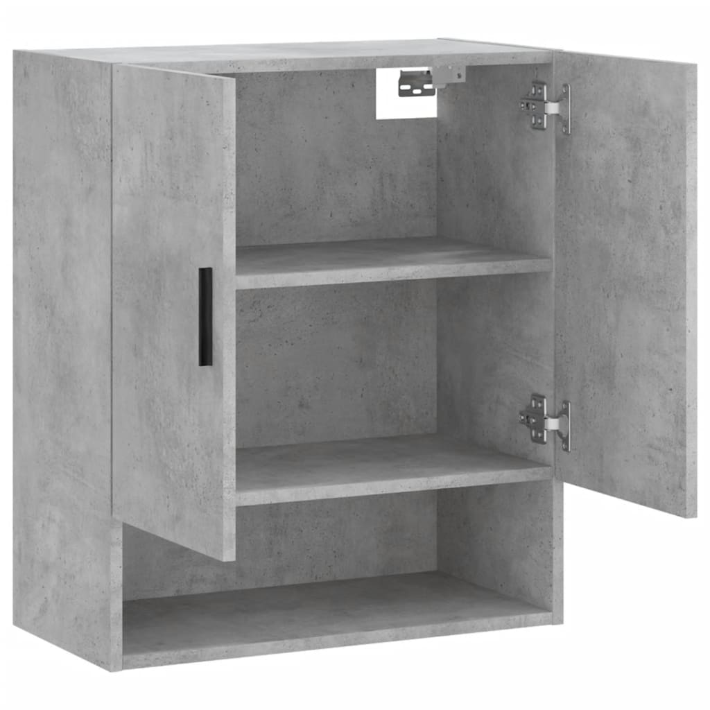 Armoire murale gris béton 60x31x70 cm bois d'ingénierie