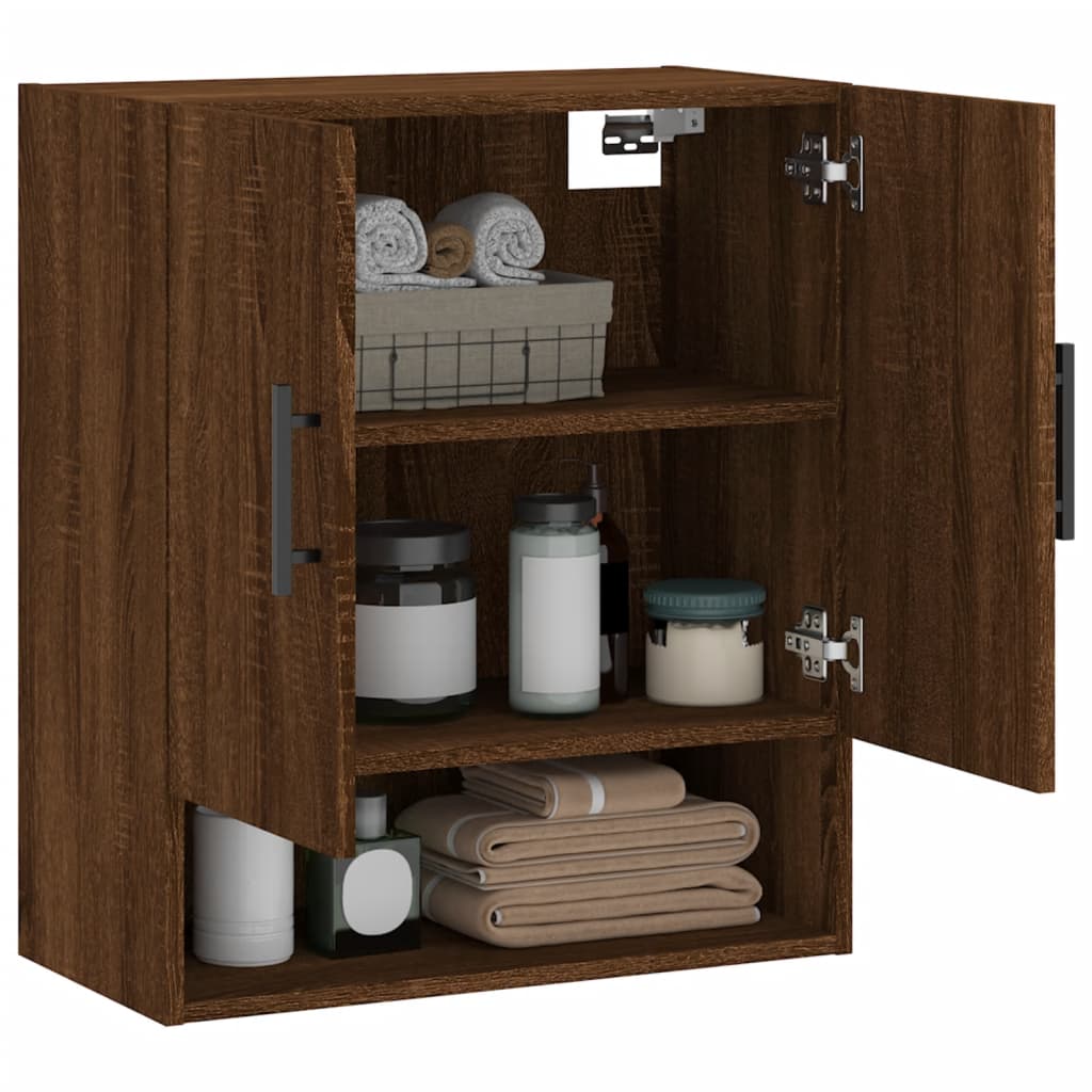 Armoire murale chêne marron 60x31x70 cm bois d'ingénierie