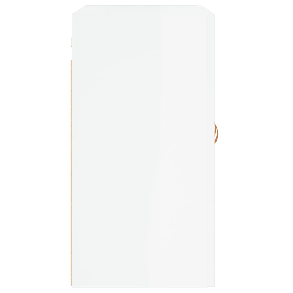 Armoire murale Blanc brillant 60x31x60 cm Bois d'ingénierie