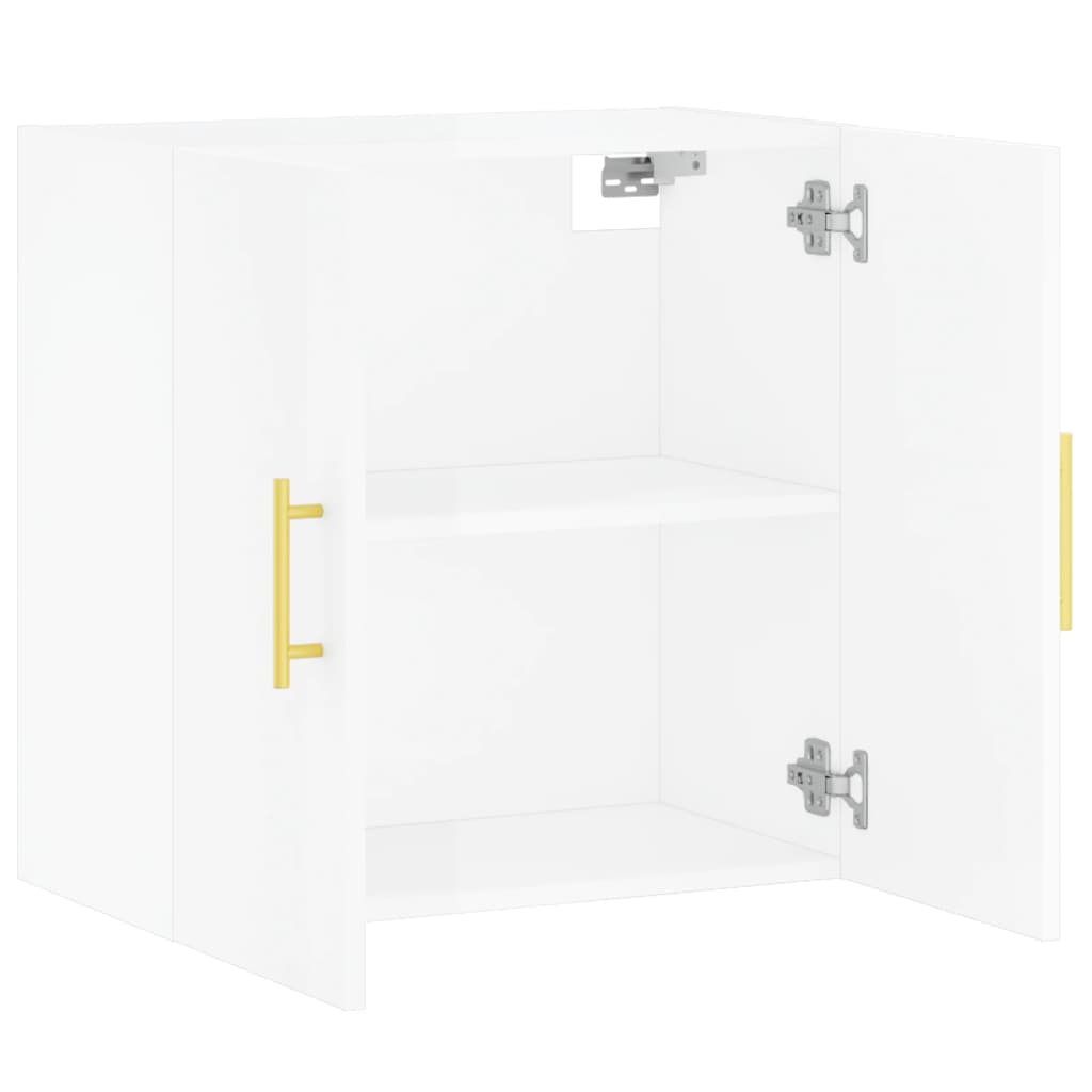 Armoire murale Blanc brillant 60x31x60 cm Bois d'ingénierie