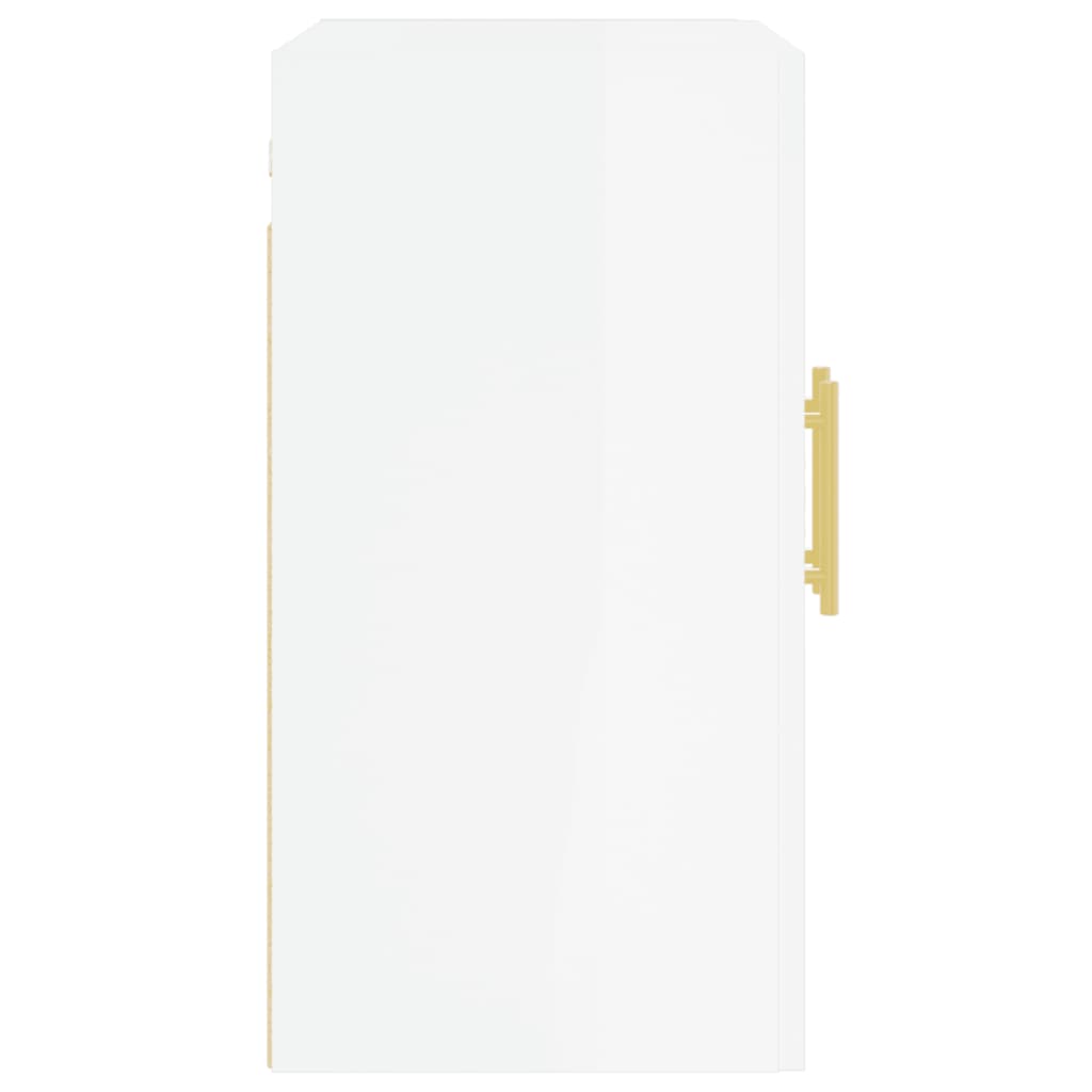 Armoire murale Blanc brillant 60x31x60 cm Bois d'ingénierie
