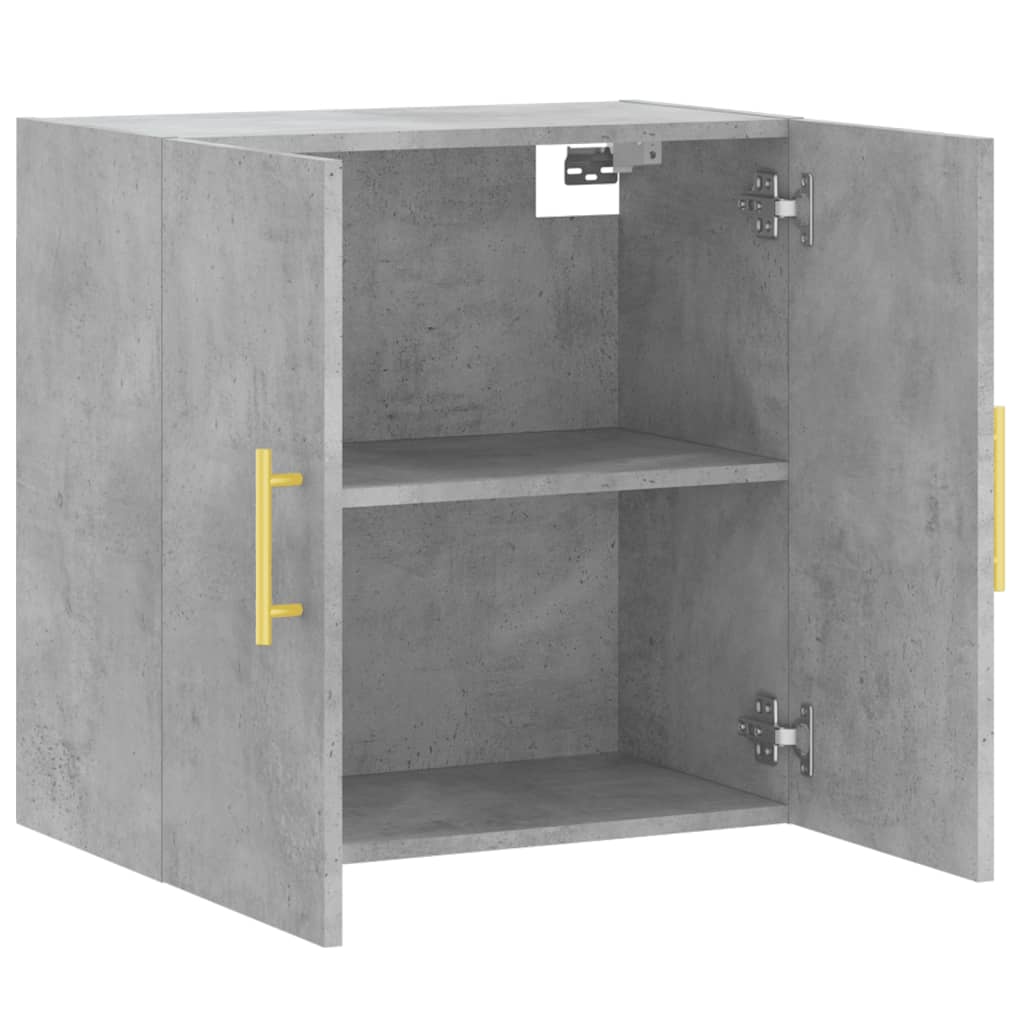 Armoire murale gris béton 60x31x60 cm bois d'ingénierie