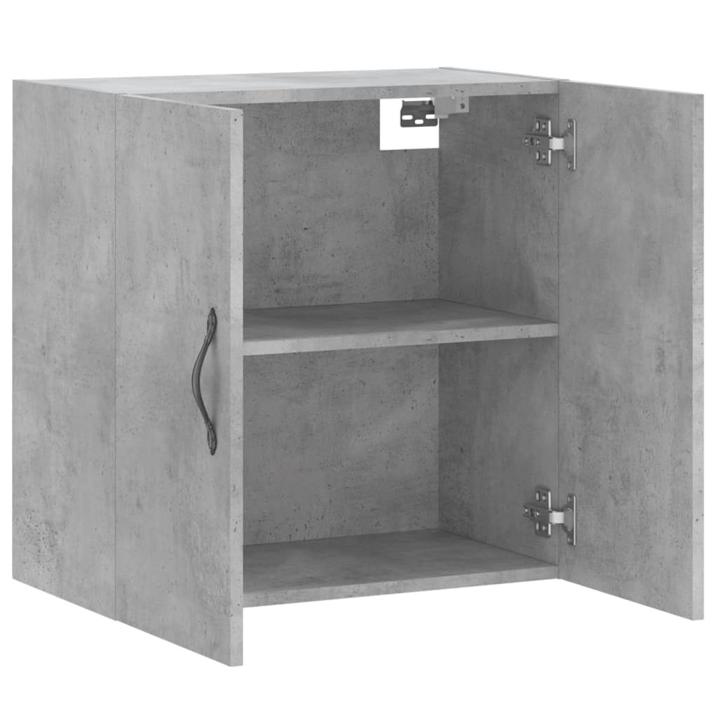 Armoire murale gris béton 60x31x60 cm bois d'ingénierie
