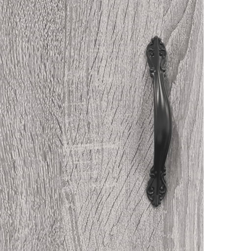 Armoire murale sonoma gris 60x31x60 cm bois d'ingénierie