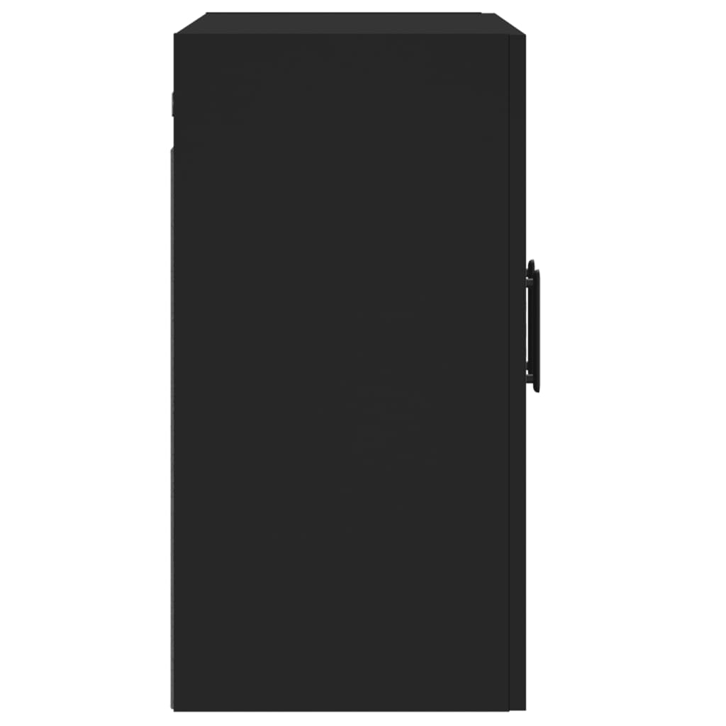 Armoire murale noir 60x31x60 cm bois d'ingénierie