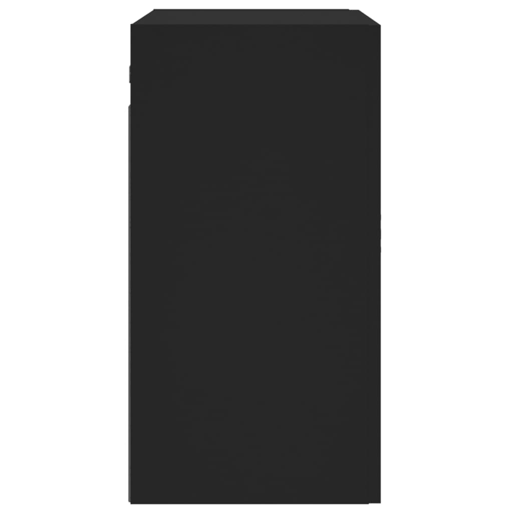 Armoire murale noir 60x31x60 cm bois d'ingénierie
