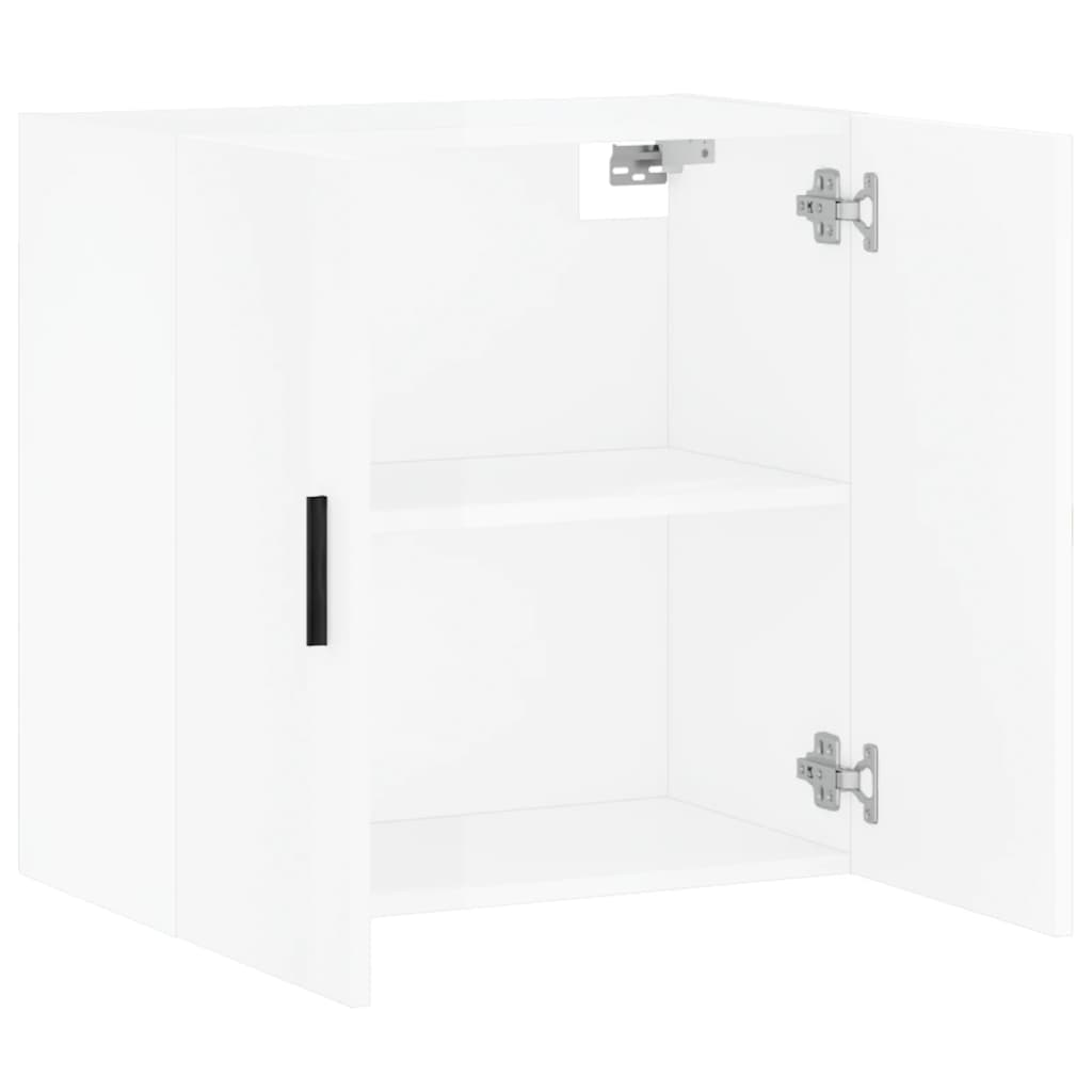 Armoire murale Blanc brillant 60x31x60 cm Bois d'ingénierie