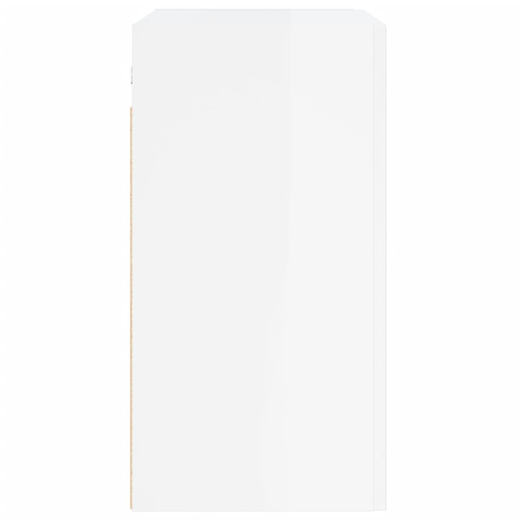Armoire murale Blanc brillant 60x31x60 cm Bois d'ingénierie