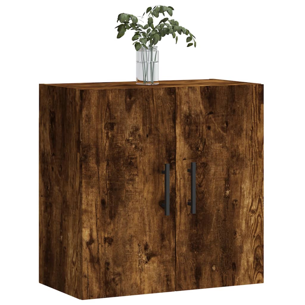 Armoire murale chêne fumé 60x31x60 cm bois d'ingénierie