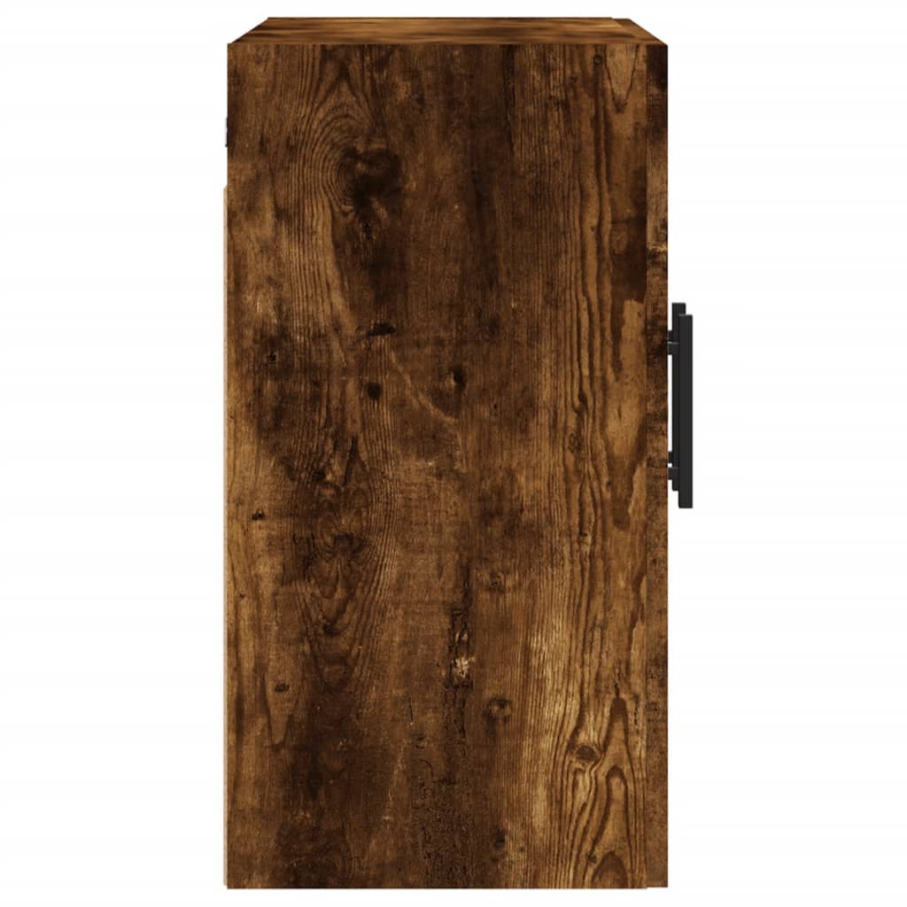Armoire murale chêne fumé 60x31x60 cm bois d'ingénierie