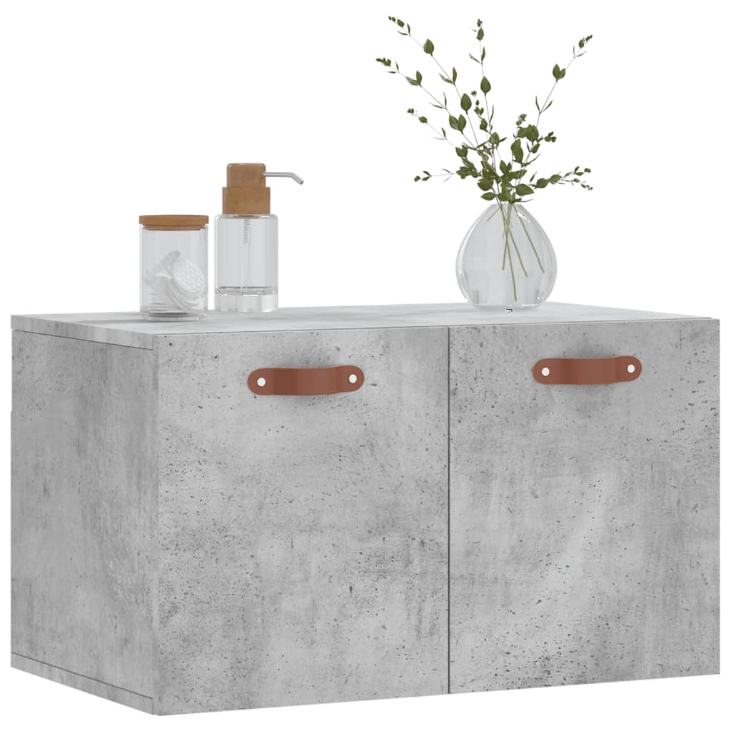 Armoire murale Gris béton 60x36,5x35 cm Bois d'ingénierie
