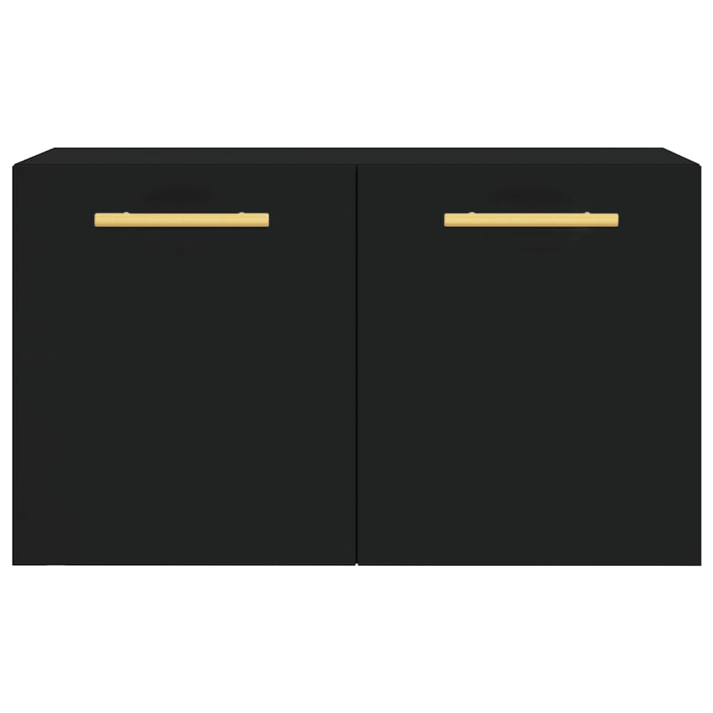 Armoire murale Noir 60x36,5x35 cm Bois d'ingénierie