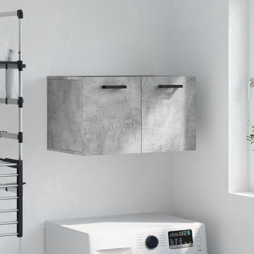 Armoire murale Gris béton 60x36,5x35 cm Bois d'ingénierie
