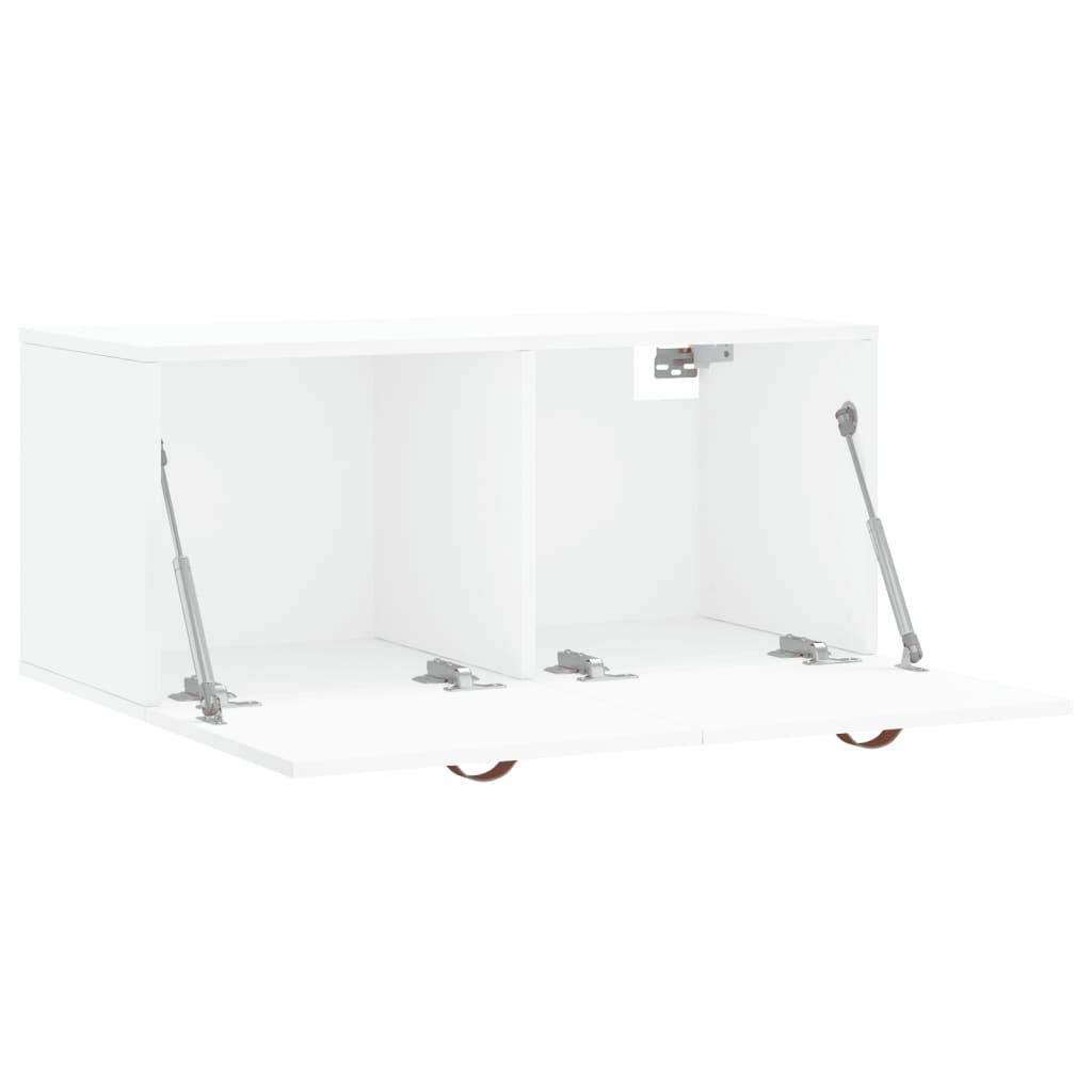 Armoire murale blanc 80x36,5x35 cm bois d'ingénierie