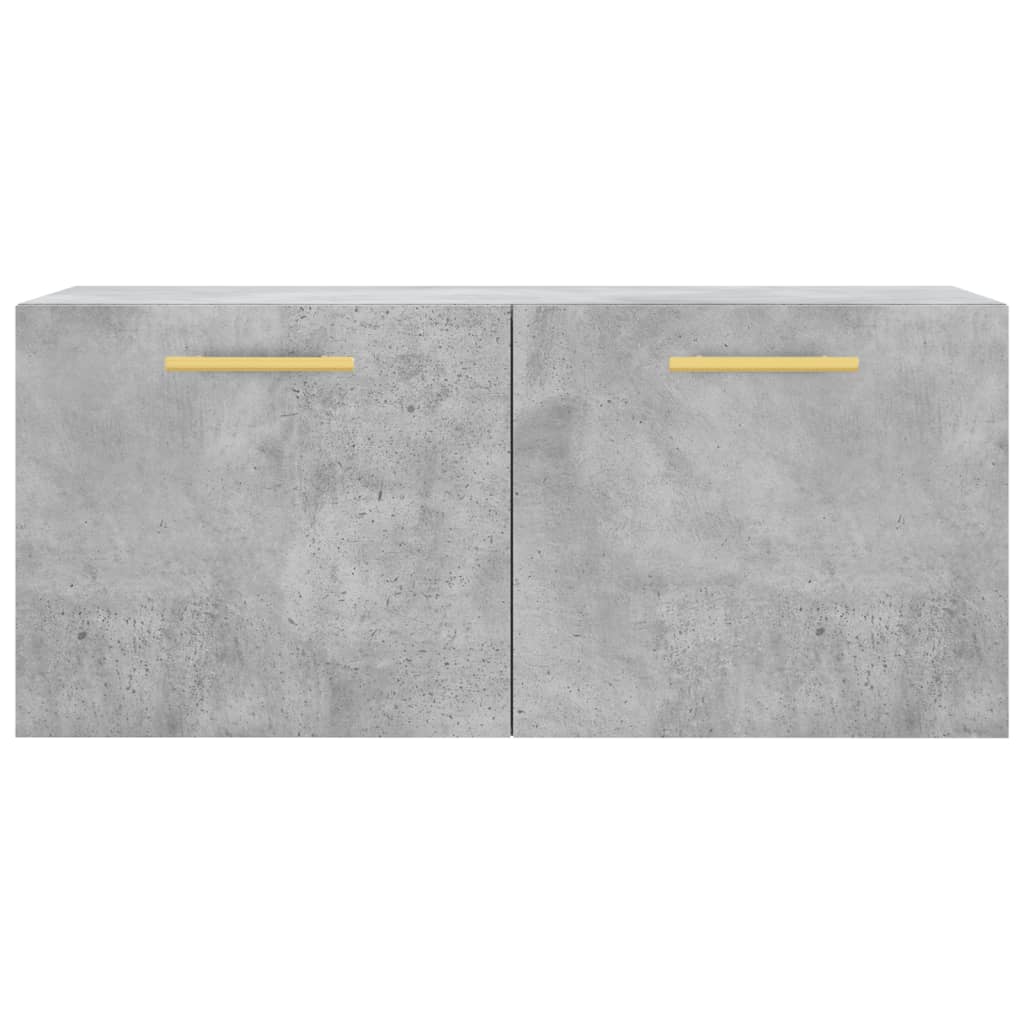 Armoire murale gris béton 80x36,5x35 cm bois d'ingénierie