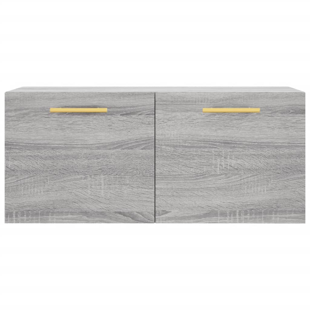 Armoire murale sonoma gris 80x36,5x35 cm bois d'ingénierie - XIOS