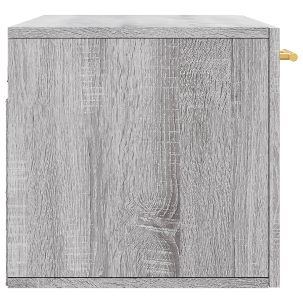 Armoire murale sonoma gris 80x36,5x35 cm bois d'ingénierie - XIOS