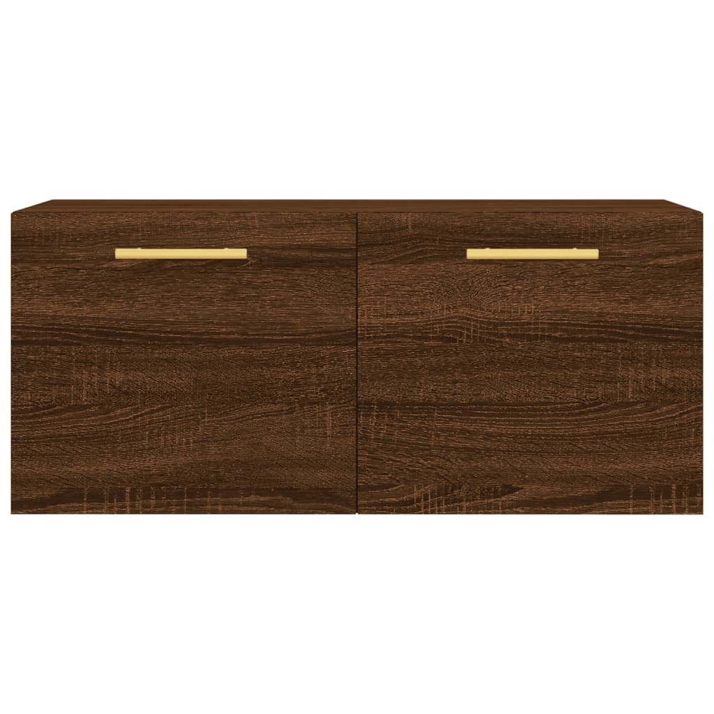 Armoire murale chêne marron 80x36,5x35 cm bois d'ingénierie