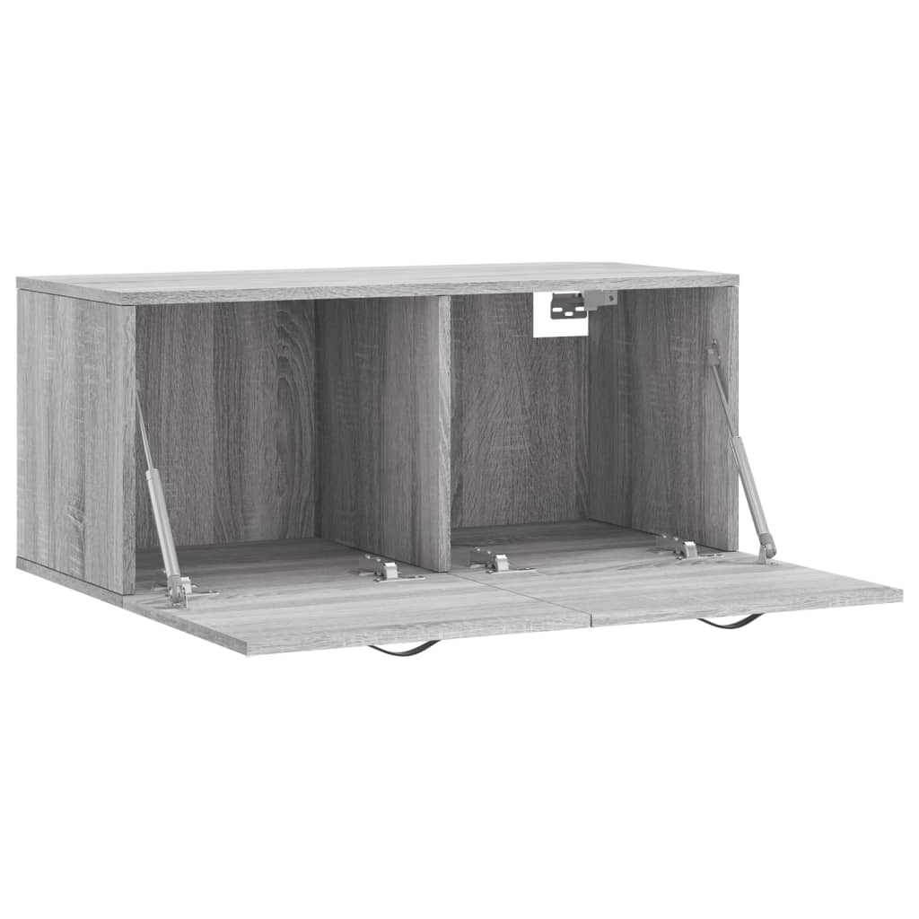 Armoire murale sonoma gris 80x36,5x35 cm bois d'ingénierie - XIOS