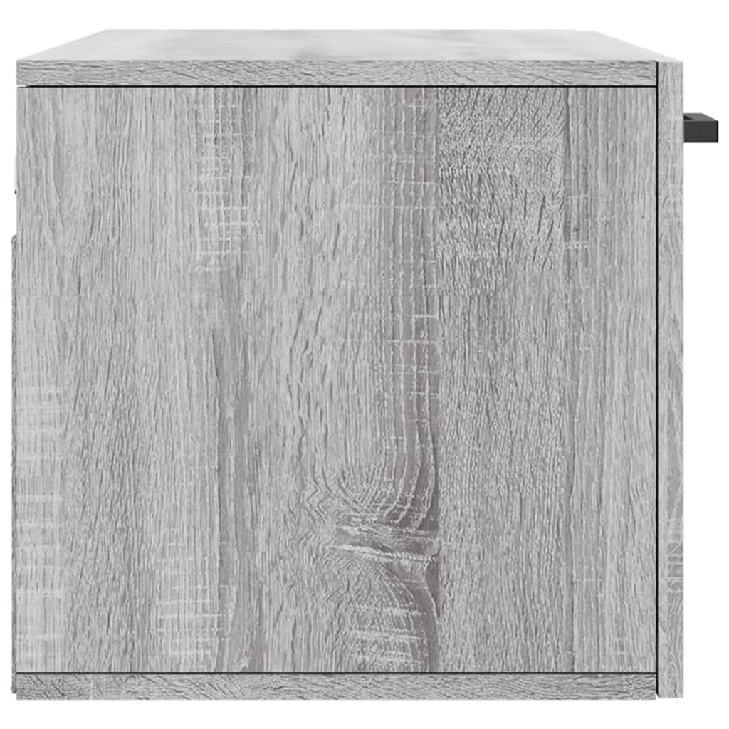 Armoire murale sonoma gris 80x36,5x35 cm bois d'ingénierie