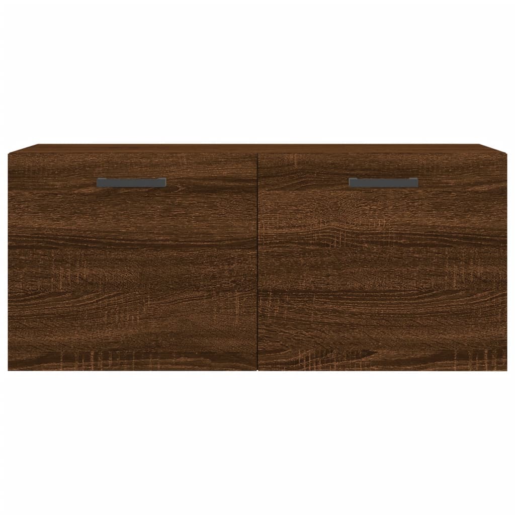 Armoire murale chêne marron 80x36,5x35 cm bois d'ingénierie