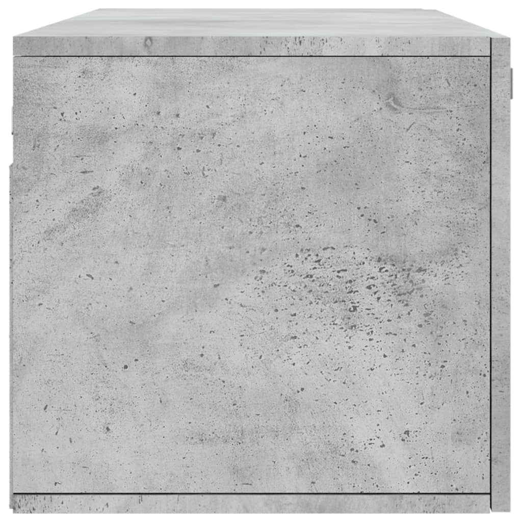 Armoire murale gris béton 100x36,5x35 cm bois d'ingénierie