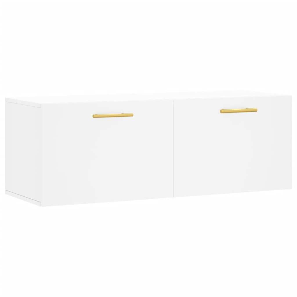 Armoire murale blanc 100x36,5x35 cm bois d'ingénierie