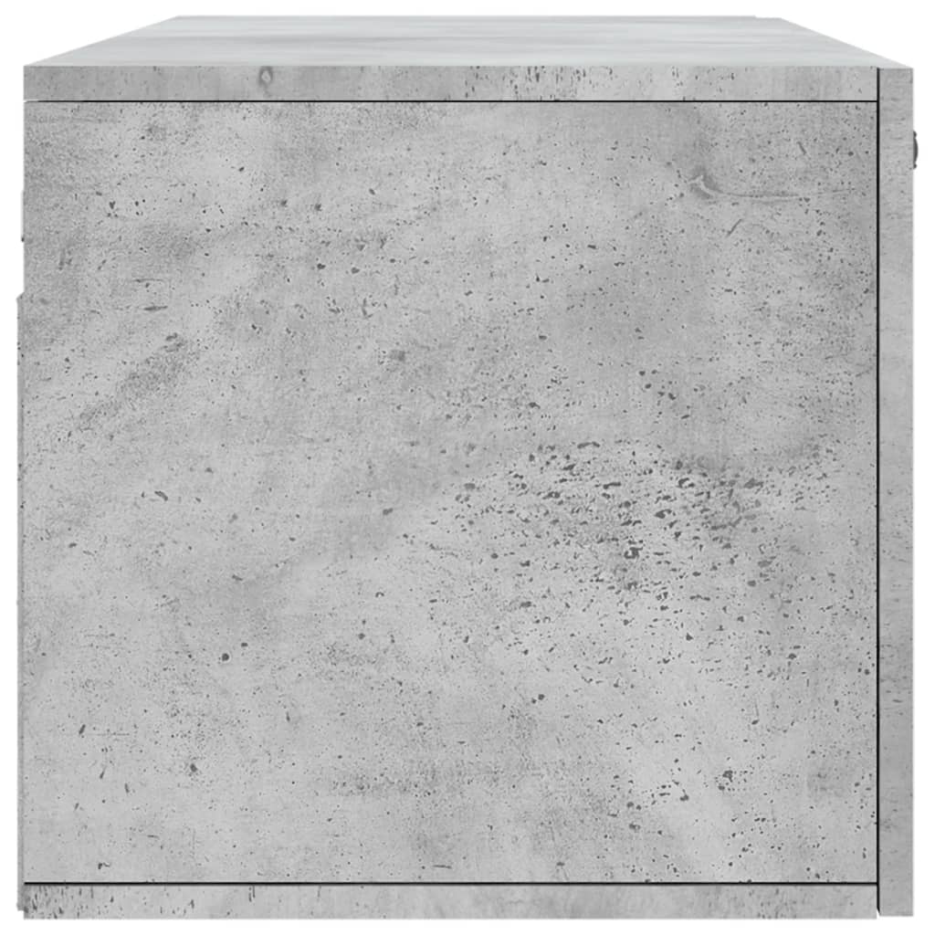 Armoire murale gris béton 100x36,5x35 cm bois d'ingénierie