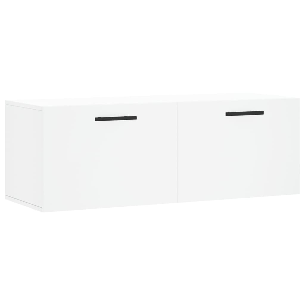 Armoire murale blanc 100x36,5x35 cm bois d'ingénierie