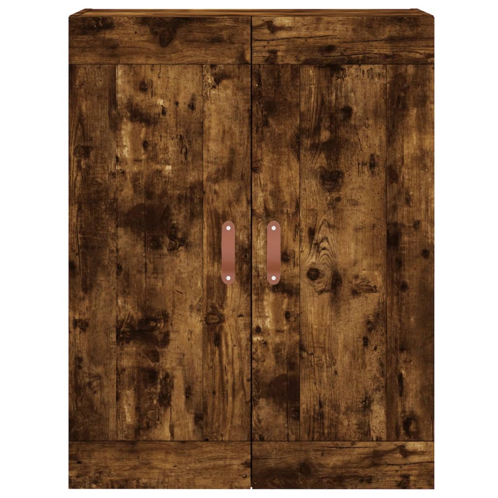 Armoire murale chêne fumé 69,5x34x90 cm bois d'ingénierie - XIOS