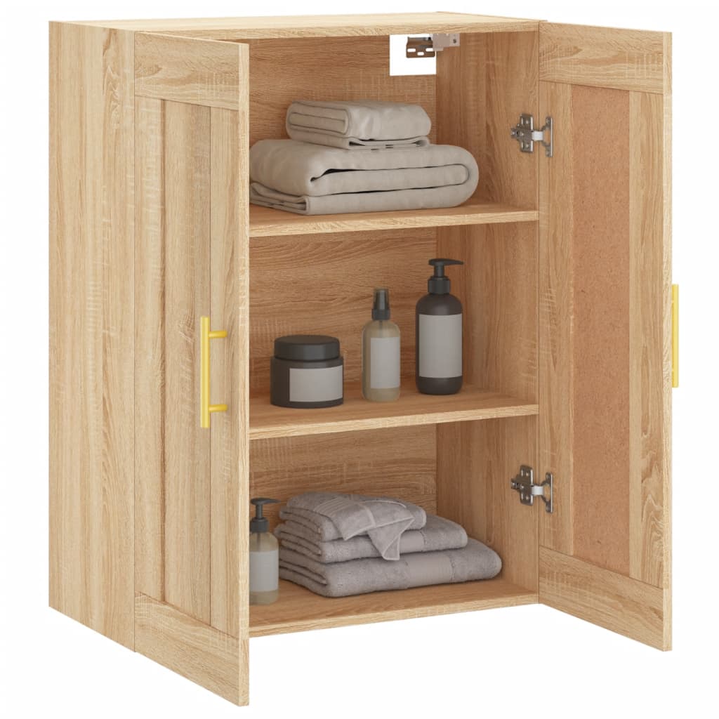 Armoire murale chêne sonoma 69,5x34x90 cm bois d'ingénierie - XIOS