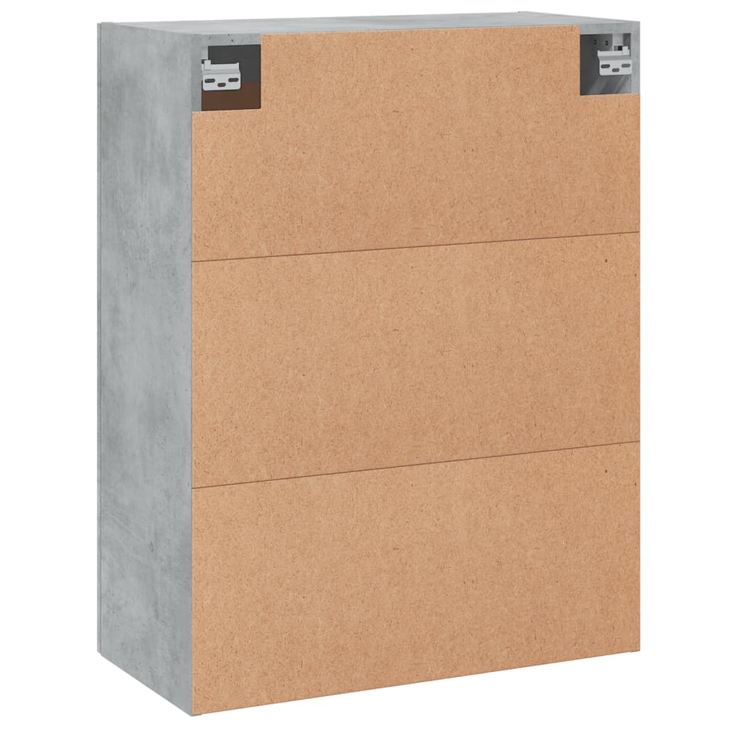 Armoire murale gris béton 69,5x34x90 cm bois d'ingénierie - XIOS