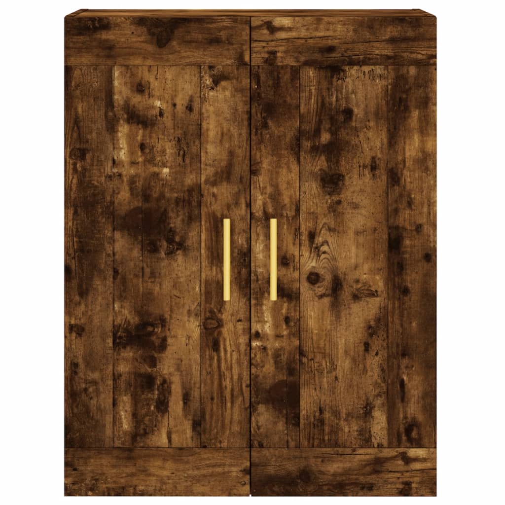 Armoire murale chêne fumé 69,5x34x90 cm bois d'ingénierie - XIOS