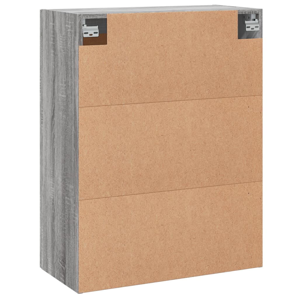 Armoire murale sonoma gris 69,5x34x90 cm bois d'ingénierie - XIOS