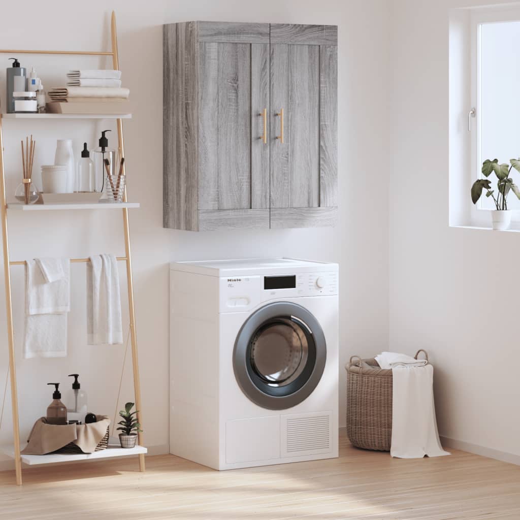 Armoire murale sonoma gris 69,5x34x90 cm bois d'ingénierie - XIOS