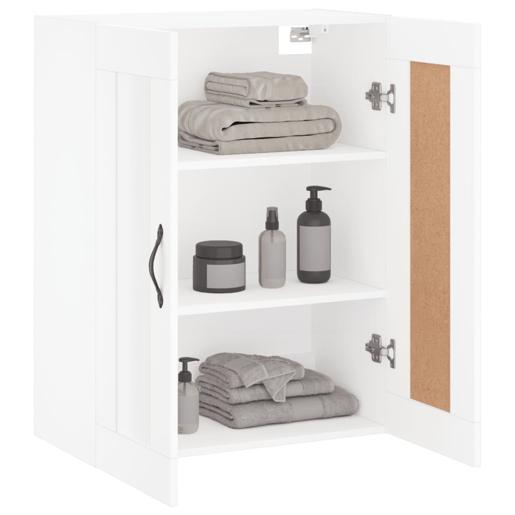 Armoire murale blanc 69,5x34x90 cm bois d'ingénierie - XIOS