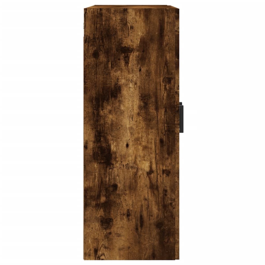 Armoire murale chêne fumé 69,5x34x90 cm bois d'ingénierie - XIOS