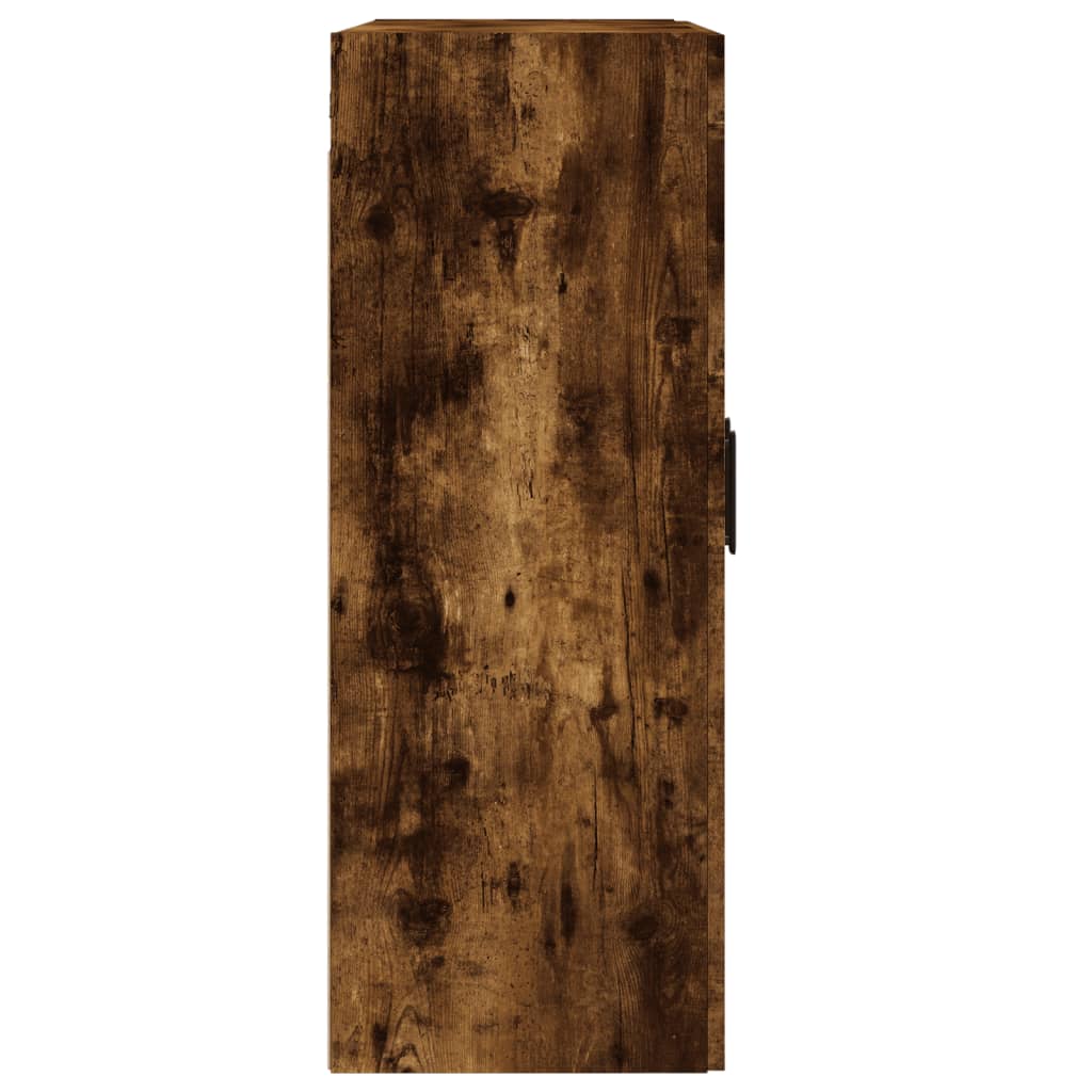 Armoire murale chêne fumé 69,5x34x90 cm bois d'ingénierie - XIOS