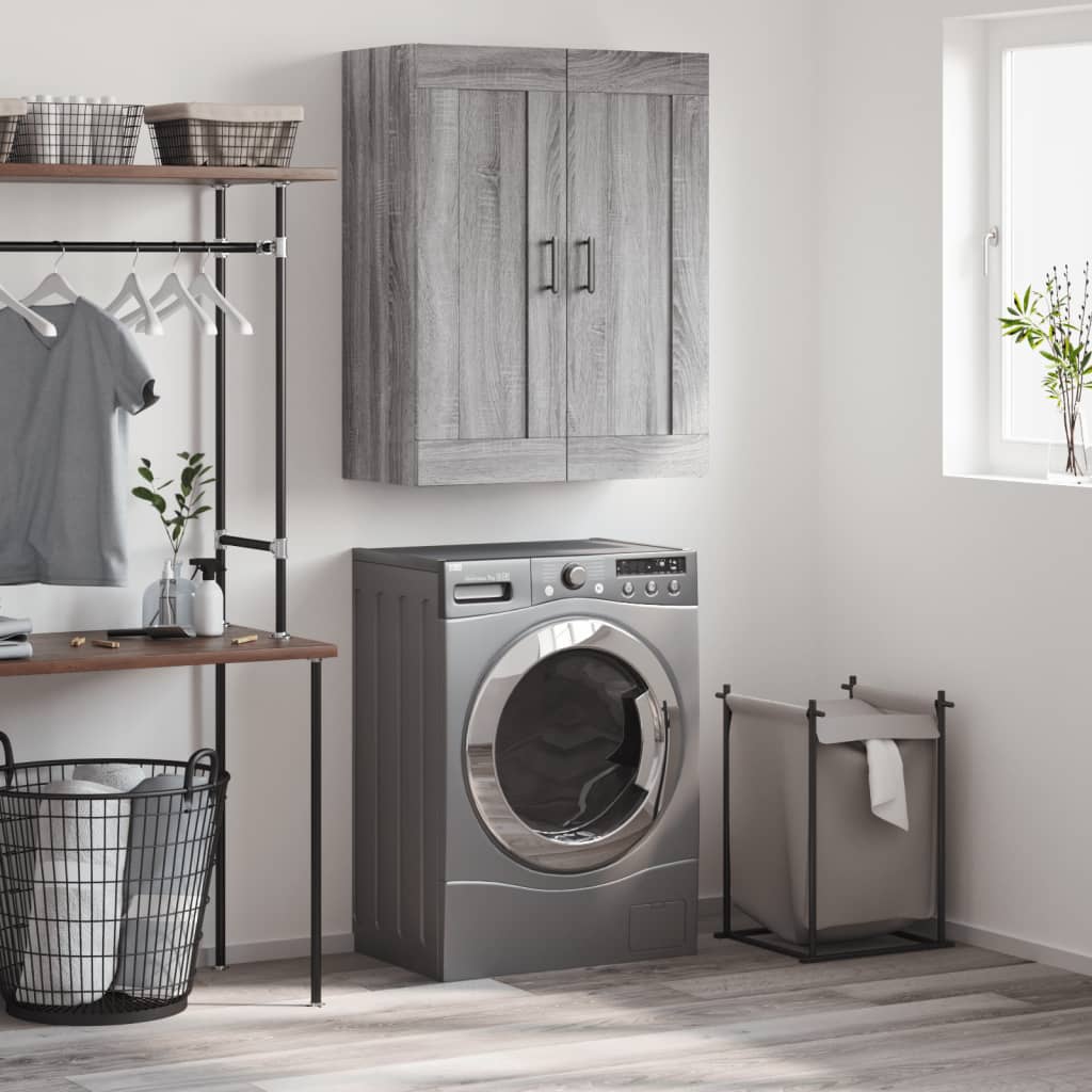 Armoire murale sonoma gris 69,5x34x90 cm bois d'ingénierie - XIOS