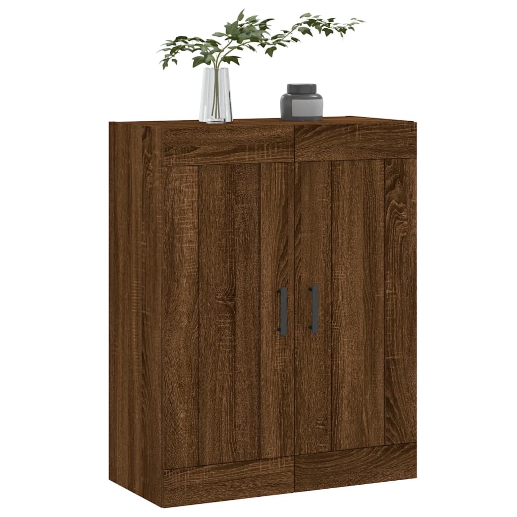 Armoire murale chêne marron 69,5x34x90 cm bois d'ingénierie - XIOS