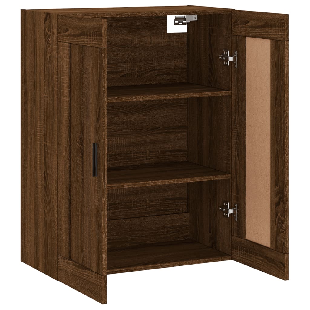 Armoire murale chêne marron 69,5x34x90 cm bois d'ingénierie - XIOS