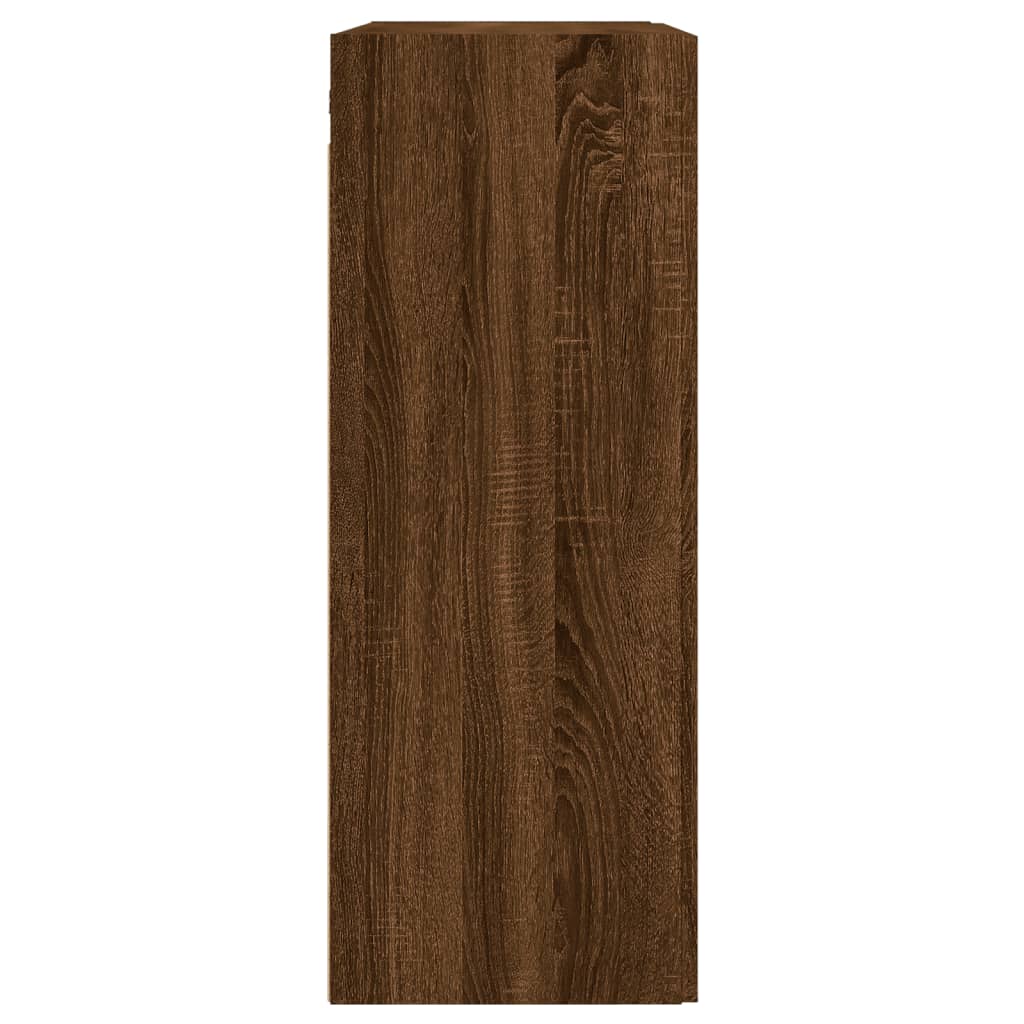 Armoire murale chêne marron 69,5x34x90 cm bois d'ingénierie - XIOS